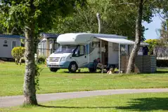 Electric Grass Pitches at Heligan Caravan and Camping Park