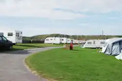 Non Electric Grass Pitches at Channel View Caravan Park