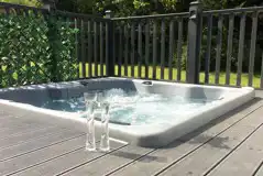 Lodge hot tub Lodge hot tub