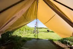 View from the Fresh West bell tent