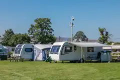 Electric Grass Touring Pitches at Orcaber Farm Caravan and Camping Park