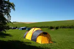 Non Electric Grass Pitches at Humble Bee Farm