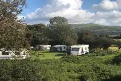 Electric Grass Pitches at Llech Camping and Caravan Site