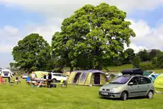 Electric Grass Pitches at Leekworth Caravan and Camping Park