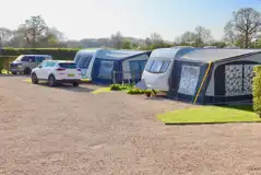 Fully Serviced Hardstanding Pitches at Cartref Caravan and Camping