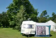 Electric Grass Pitches at The Beeches Campsite Certificated Site