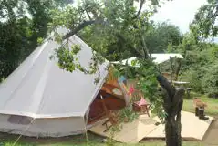 Egg Plum Bell Tent at Plum Tree Glamping