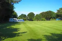 Electric Grass Pitches at Higher Penderleath Caravan and Camping Park