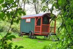 The Shepherd's Hut at The Glade at Haselbury Mill