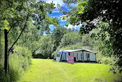 Electric Grass Touring Pitches  at Strawberry Hill Farm Camping and Caravan Park