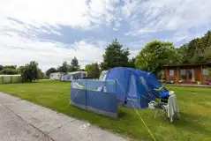 Extra Large Grass Pitches with Hardstanding at Woodview Campsite