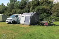 Large Electric Grass Pitches at Heathfield Farm Camping
