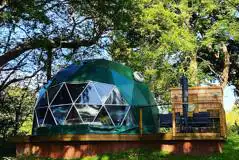 Glamping dome