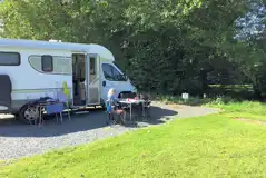 Electric Hardstanding and Grass Pitches at Astbury Motorhome Stopover Site