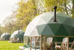 Hill Farm Geodomes with Wood-fired Hot Tubs