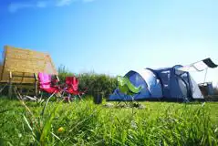 Non Electric Ensuite Grass Pitches at Three Fields Campsite Certificated Site