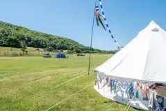 Large Non Electric Grass Pitches at Norden Farm Campsite