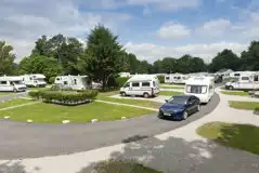 Electric Hardstanding Pitches at Bowness on Windermere Camping and Caravanning Club Site