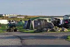 Non Electric Grass Trailer Tent Pitches at Sunnymeade Caravan Park