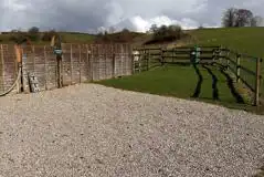 Fully Serviced Hardstanding Pitches With Gardens at Bank House Farm