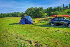 Non Electric Grass Pitches  at Netherfield Place Farm Camping