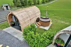 Ensuite Glamping Pod with Hot Tub (Cennin Pedr) at Pods Pwll Coch