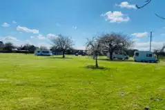 Electric Grass Pitches at Painters Farm Campsite