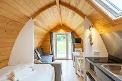 Adult Only Ensuite Glamping Pod With Optional Hot Tub (Pet Free)  at Wallsend Guest House and Glamping Pods