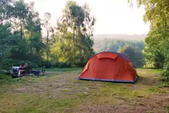 Valley View Tent Pitch at Beech Estate Campsite