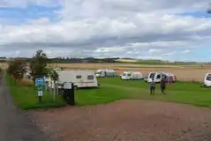 Serviced Grass Pitches at Station Park Caravan Site