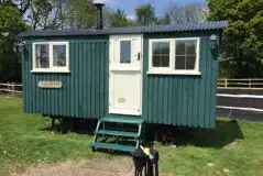 Forget-me-not Shepherd's Hut at Bluecaps Farm Glamping