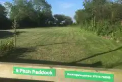 Grass Pitches at 9 Pitch Paddock Campsite