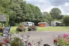 Electric Grass Pitches at Norwich Camping and Caravanning Club Site