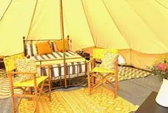 Ebb and Flow Bell Tent at Tregantle Farm Eco Glamp Site