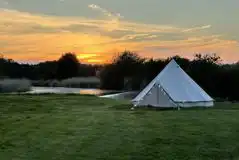Bell Tent and Grassed Area Pitches at The Island at Durweston Mill