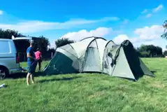 Non Electric Grass Tent Pitches at Higher Chapel Farm