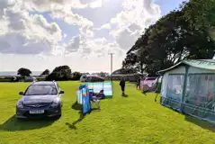 Electric Grass Pitches at Llwyn Griffri Touring and Camping Site