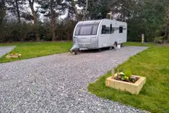 Electric Hardstanding Fully Serviced Pitches at The Happy Pheasant Caravan Park and Campsite Malpas