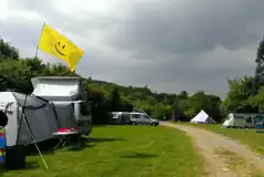 Grass Pitches (Upper Field) at Llechrwd Farm Camping