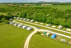 Electric Grass Pitches at Meadow Lakes Holiday Park