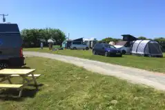 Electric Grass Touring Pitches (Main Field) at Coverack Camping