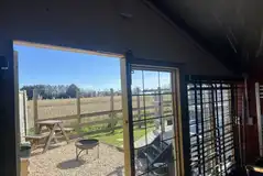 View from Bumble shepherd's hut