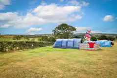 Large Bronze Electric Grass Pitches at Bryn Ffanigl Ganol Caravan and Camping Park