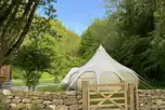 Roe Deer bell tent with hot tub