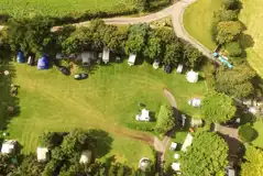 Large Electric Pitches at Higher Penderleath Caravan and Camping Park