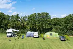 Non Electric Grass Tent Pitches at Blakes Keiro Farm Caravan Site