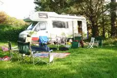 Electric Grass Pitches at Gweek Campsite