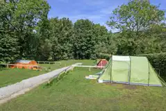 Large Grass Level Tent Pitches at Street Head Caravan Park
