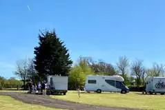 Electric Grass Pitches (Green Yards) at Ecclesden Farm Caravan and Camping