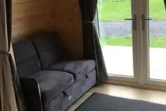 Camping pod interior